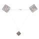 Затискачі для сосків з легкої підвіскою LOCKINK Adjustable Nipple Clamps with Light Pendant - Grey SX0849