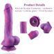 Фалоімітатор 8.2&Prime; з вібрацією для секс-машин Hismith Purple Silicone Dildo with Vibe, знімний конект SO6212 7