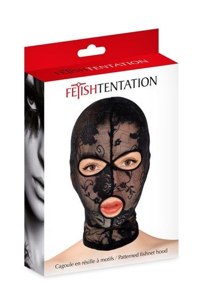 Капюшон для БДСМ Fetish Tentation Patterned fishnet hood SX1373