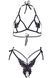 Комплект Leg Avenue Open cup bra and pearl panty White SO9154 3