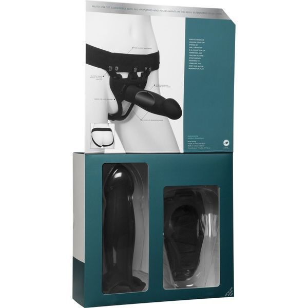 Страпон унісекс Doc Johnson Body Extensions &ndash; Be Bold, порожня насадка SO6059