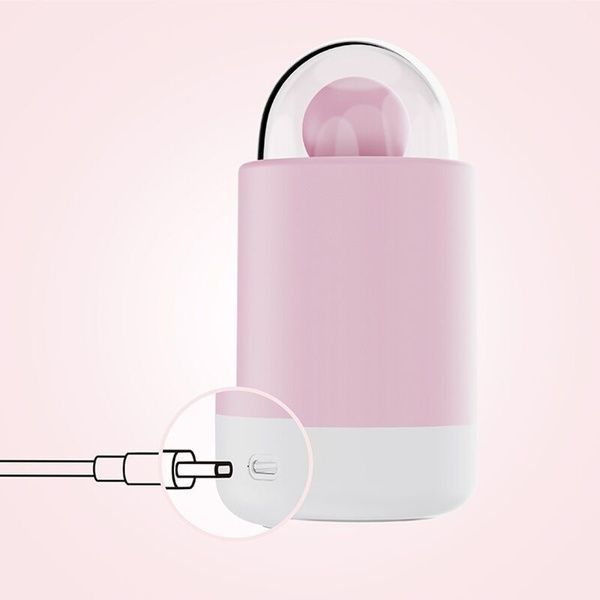 Вибратор-конфетка на палочке KISSTOY Pink Pop, зарядный кейс-ночник, 10 режимов вибрации SO9989 фото