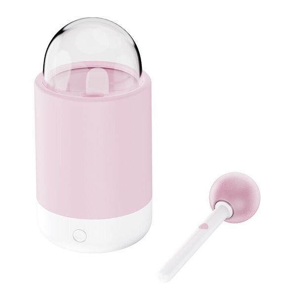 Вибратор-конфетка на палочке KISSTOY Pink Pop, зарядный кейс-ночник, 10 режимов вибрации SO9989 фото