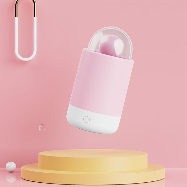 Вибратор-конфетка на палочке KISSTOY Pink Pop, зарядный кейс-ночник, 10 режимов вибрации SO9989 фото