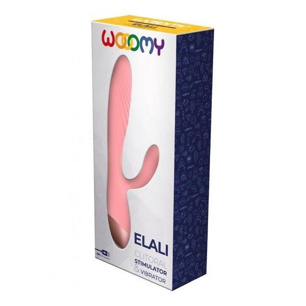 Вибратор-кролик Wooomy Elali Pink Rabbit Vibrator SO7411 фото