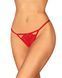 Трусики з доступом Obsessive Ingridia crotchless thong XL/2XL, червоні SO9045 1
