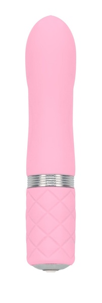 Розкішний вібратор PILLOW TALK - Flirty Pink з кристалом Сваровські, гнучка голівка SO2725