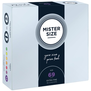 Презервативи Mister Size - pure feel - 69 (36 condoms), товщина 0,05 мм SO8055