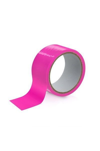 Скотч для бондажа Fetish Tentation Fuchsia (15м), не липне до шкіри і волосків, тільки сам до себе SO4445