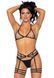 Leg Avenue Rhinestone garter strapps OS Black SO7932 3