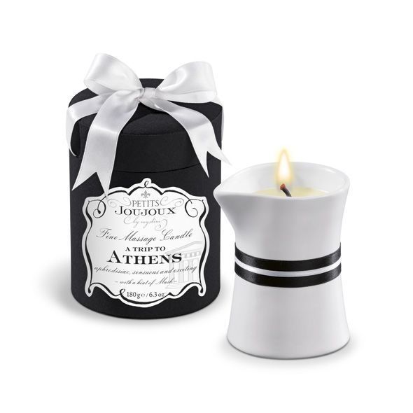 Масажна свічка Petits Joujoux - Athens - Musk and Patchouli (190 г) розкішна упаковка SO3142