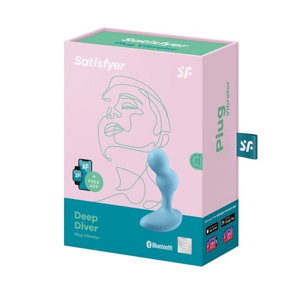 Смарт масажер простати Satisfyer Deep Diver Light Blue SO6351