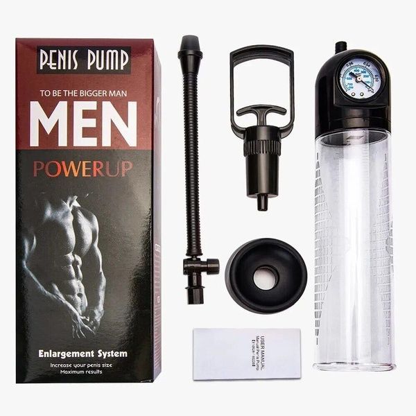 Вакуумна помпа Men Powerup зі стрілковим манометром та ручним насосом SO8704