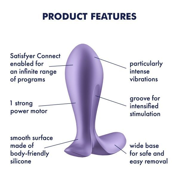 Анальна пробка Satisfyer Intensity Plug Purple SO8626