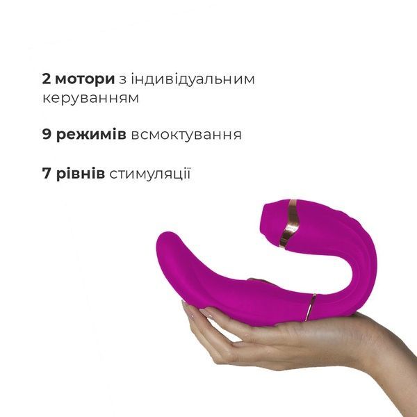 Пульсатор із вакуумною стимуляцією клітора Adrien Lastic My G (Pink) SO5965