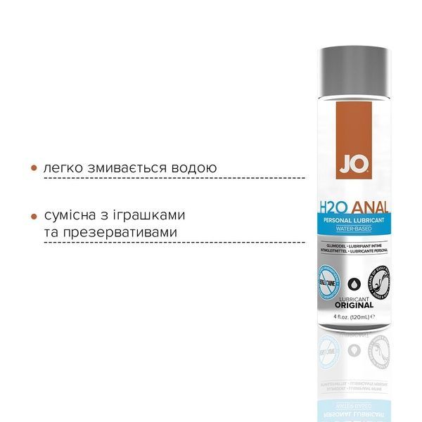 Комплект System JO GWP &mdash; ANAL H2O Lubricant 120 мл + Misting Toy Cleaner 120 мл SO6772