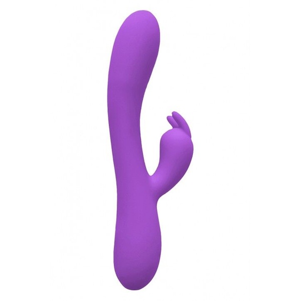 Вібратор-кролик Wooomy Gili-Gili Vibrator with Heat Purple, відросток з вушками, підігрів до 40°С SO7412