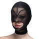 Маска серце сітка з відкритим ротом Feral Feelings - Hearts Mask Black/Black SO9330 1