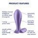 Анальна пробка Satisfyer Intensity Plug Purple SO8626 6