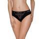Трусики з широкою гумкою і мереживом Passion PS001 PANTIES black, size L SO4159