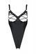 Боді з екошкіри Passion Celine Body 6XL/7XL black, з доступом, відкритий SO7060 3
