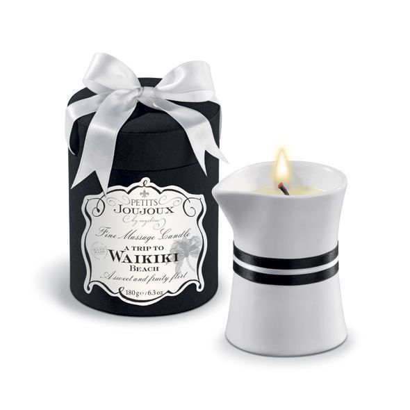 Масажна свічка Petits Joujoux - Waikiki Beach - Coconut and Pineapple (190 г) розкішна упаковка SO3143