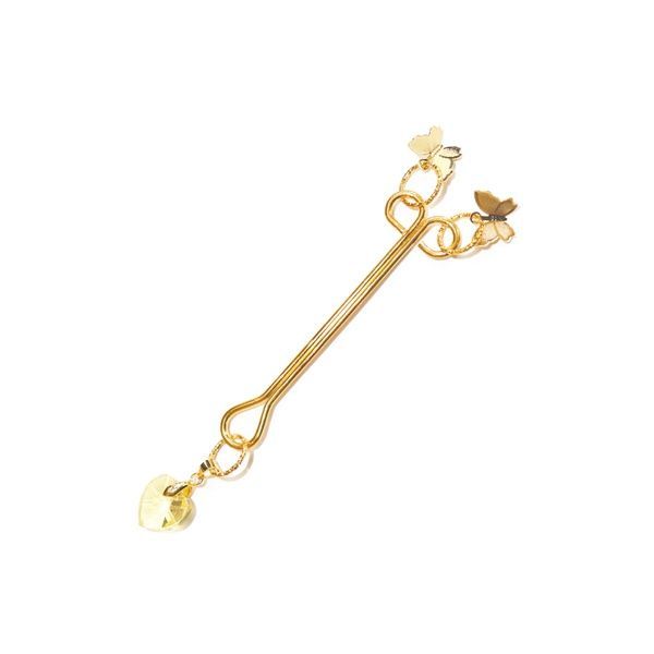 Затискач для клітора Art of Sex - Clit Clamp Butterfly, золото SO9843