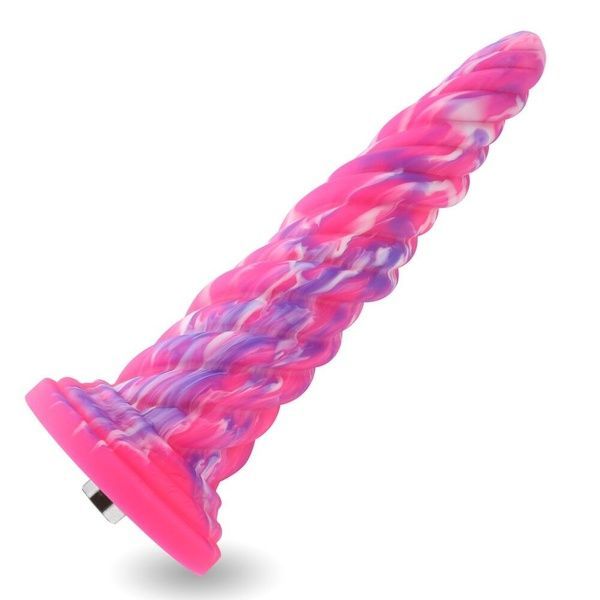 Фантазійний фалоімітатор 10.12&Prime; для секс-машин Hismith Silicone Dildo rose Monster Series, система K SO6215