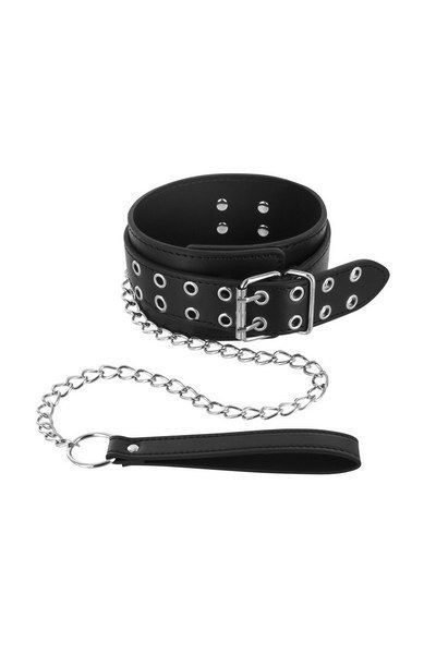 Нашийник з повідцем Fetish Tentation Eyalets and Leash SO3730