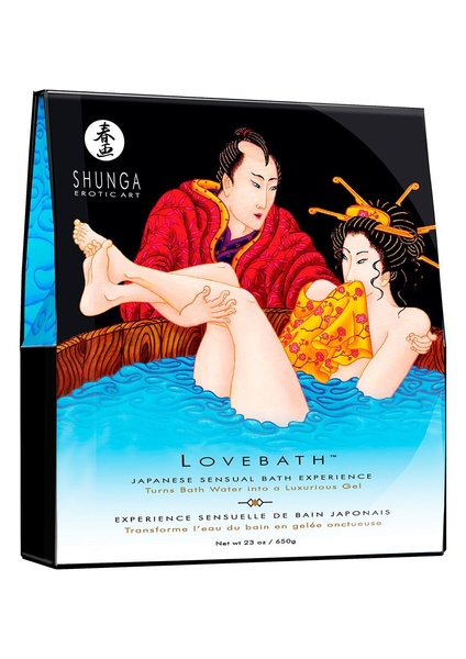 Гель для ванни Shunga LOVEBATH – Ocean temptations 650 г, робить воду ароматним желе зі SPA ефектом SO2543