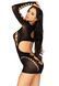 Leg Avenue Long sleeve cut out mini dress Black O/S SO8570 фото 3