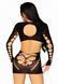 Leg Avenue Long sleeve cut out mini dress Black O/S SO8570 фото 2