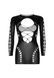 Leg Avenue Long sleeve cut out mini dress Black O/S SO8570 фото 5