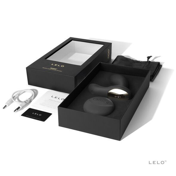Масажер простати LELO Hugo Black, 2 мотори, пульт ДК, керування рухом SO8075
