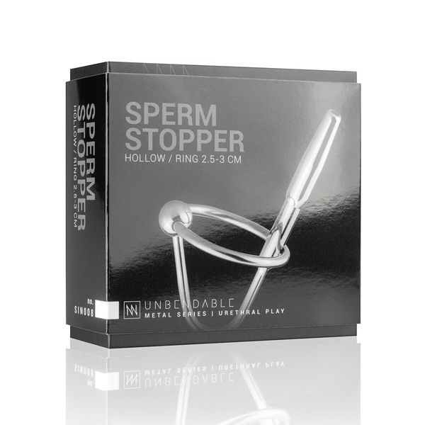Уретральний стимулятор Sinner Gear Unbendable &ndash; Sperm Stopper Hollow Ring, 2 кільця (2,5 см та 3 см) SO4581