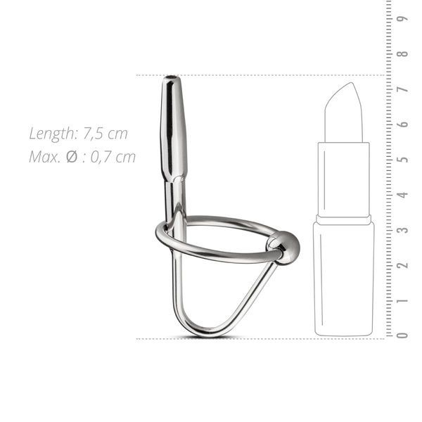 Уретральний стимулятор Sinner Gear Unbendable &ndash; Sperm Stopper Hollow Ring, 2 кільця (2,5 см та 3 см) SO4581