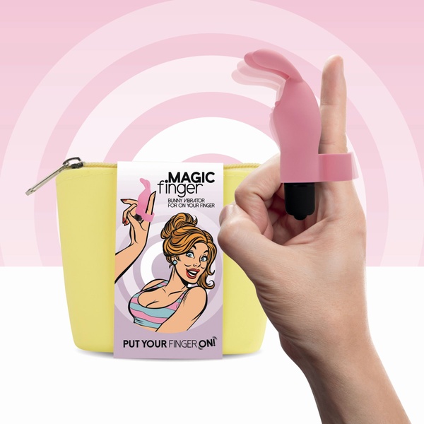 Вібратор на палець FeelzToys Magic Finger Vibrator Pink SO4434