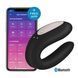 Смарт-вібратор для пар Satisfyer Double Joy Black із широким кліторальним стимулятором SO3898