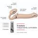 Безремінний страпон з вібрацією Strap-On-Me Vibrating Flesh L, діаметр 3,7 см, пульт ДК, регульовани SO3828 3