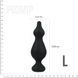Анальна пробка Adrien Lastic Amuse Big Black (L) з двома переходами, макс. діаметр 4,4 см AD20269 2