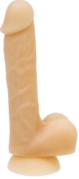 Фалоімітатор із пам&rsquo;яттю форми, на присосці ADDICTION &mdash; DAVID 8&Prime; Silicone Dong, віброкуля в подаруно SO5578