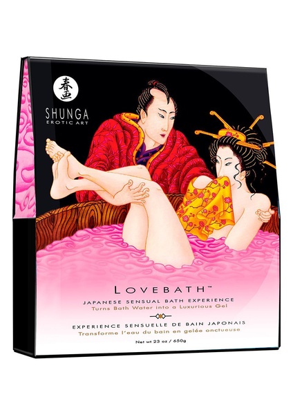 Гель для ванни Shunga LOVEBATH – Dragon Fruit 650 г, робить воду ароматним желе зі SPA ефектом SO2544