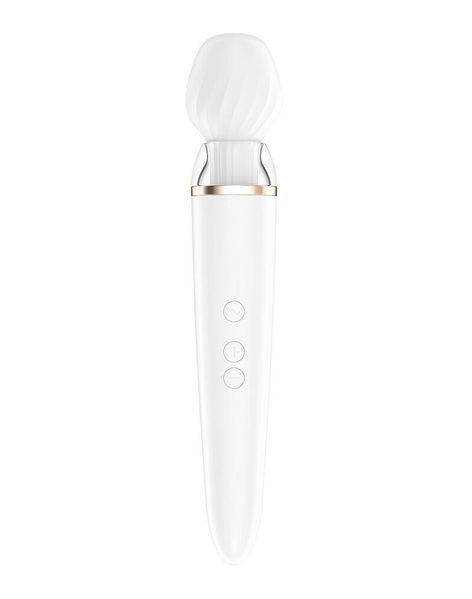 Смарт вибромассажер со сменной головкой Satisfyer Double Wand-er SO6135 фото