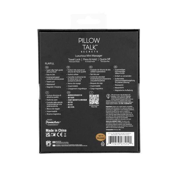 Вібратор Pillow Talk Secrets - Playful - Clitoral Vibrator - BLUE SO8245