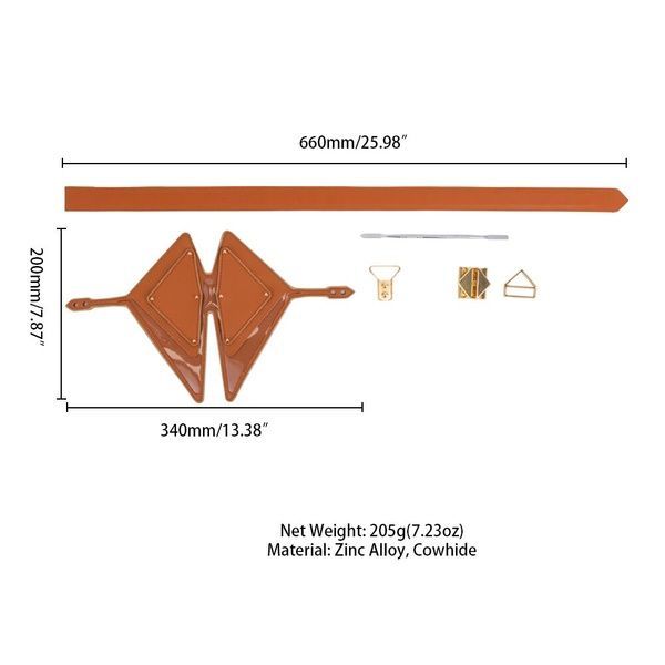 Маска на очі LOCKINK Vixen Blindfold Brown Set SX0854