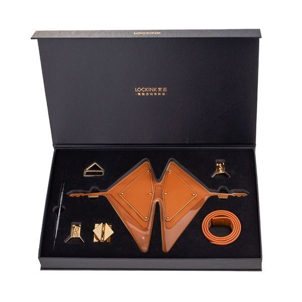 Маска на очі LOCKINK Vixen Blindfold Brown Set SX0854