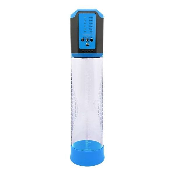 Автоматична вакуумна помпа Men Powerup Passion Enlargement system Blue, перезаряджувана, 5 режимів SO6299