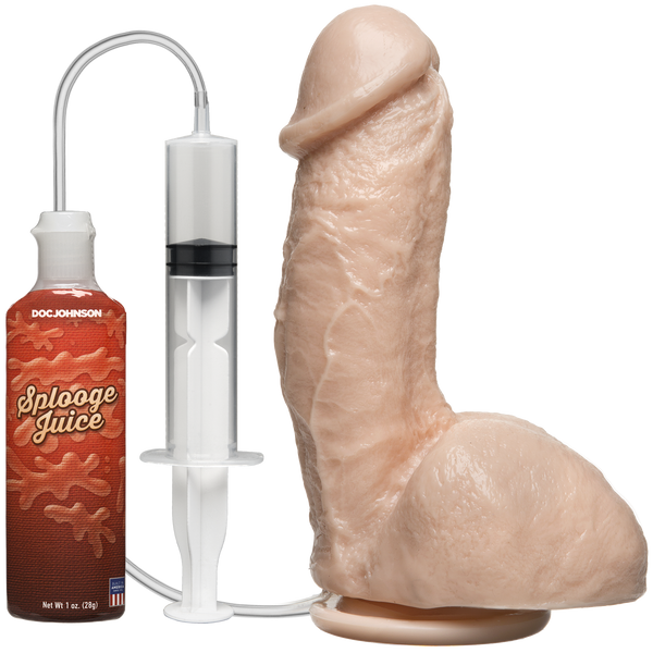 Фалоімітатор, що кінчає Doc Johnson The Amazing Squirting Realistic Cock, ПВХ, діаметр 5,1см SO1973