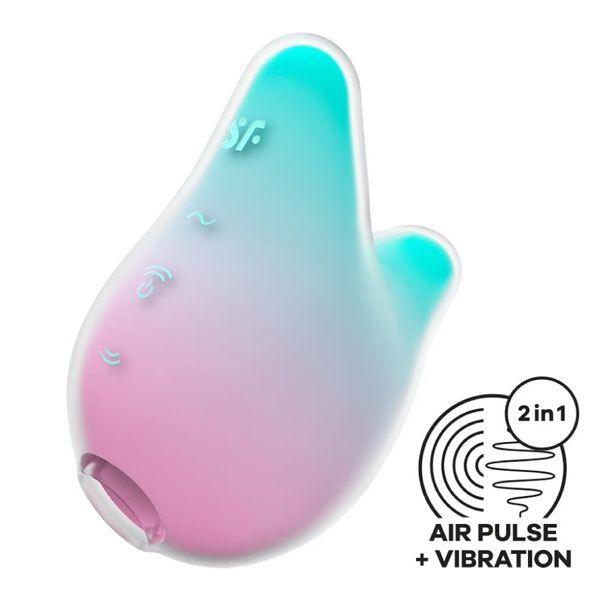 Вакуумний кліторальний стимулятор Satisfyer Mermaid Vibes Mint/Pink SX1209