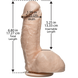 Фалоімітатор, що кінчає Doc Johnson The Amazing Squirting Realistic Cock, ПВХ, діаметр 5,1см SO1973 2